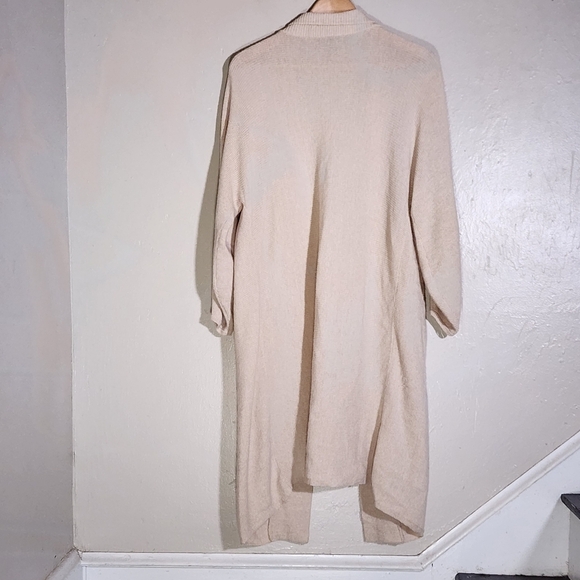 Eileen Fisher Beige Open Front Cardigan - Picture 2 of 4